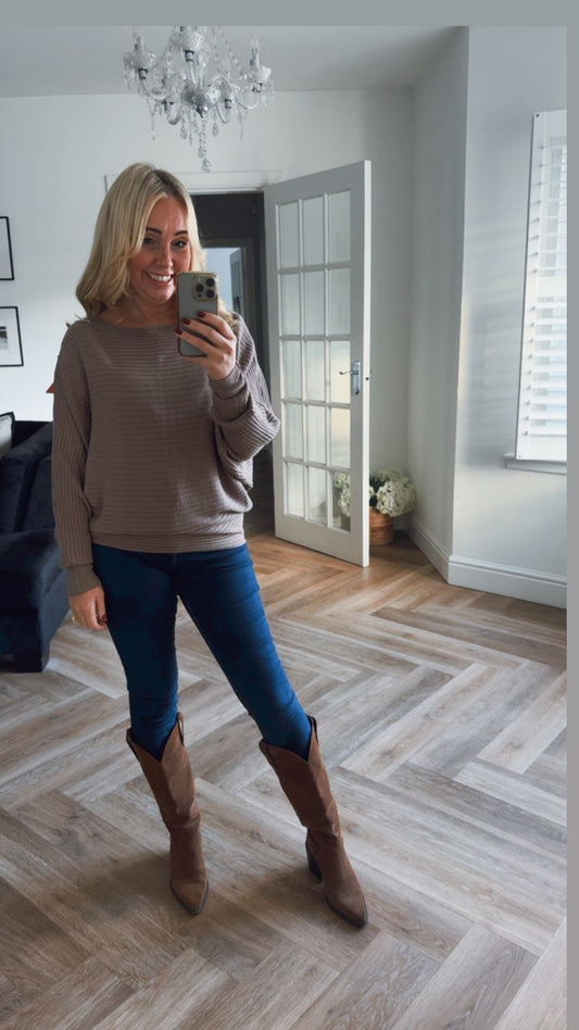 Megan Ribbed Jumper | Mocha