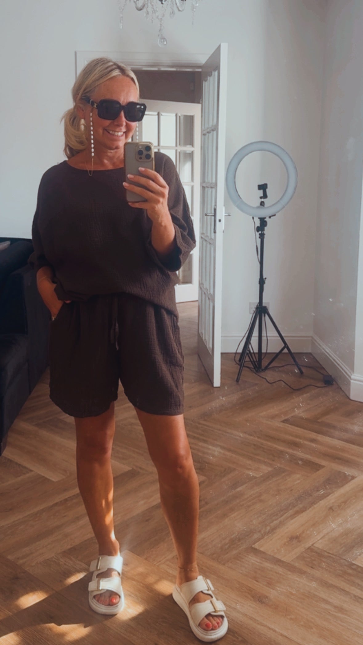 Callie Shorts & Top Set | Chocolate
