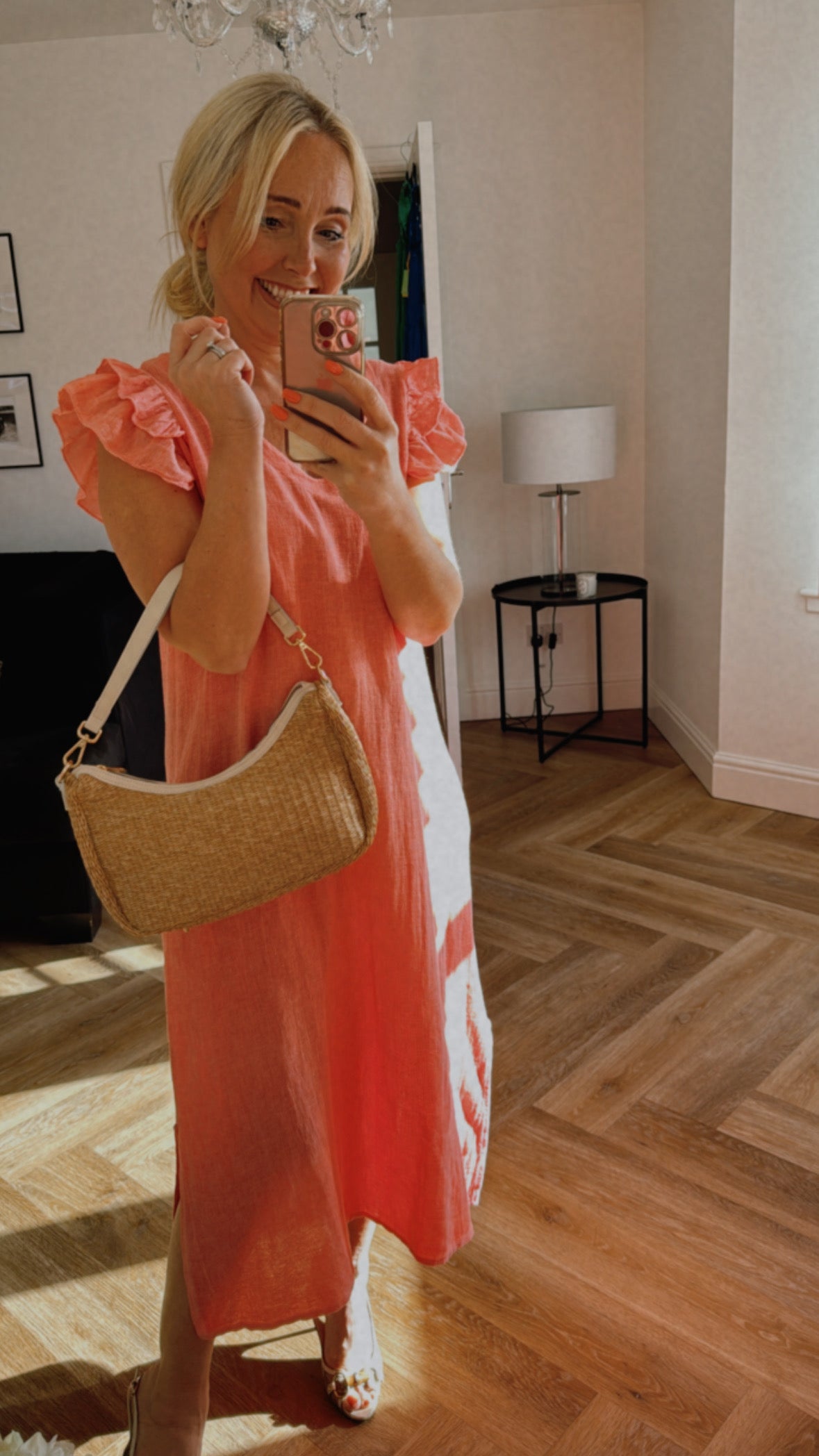 Rosa Dress | Coral