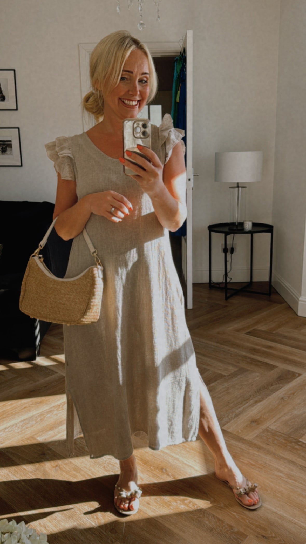 Rosa Dress | Beige