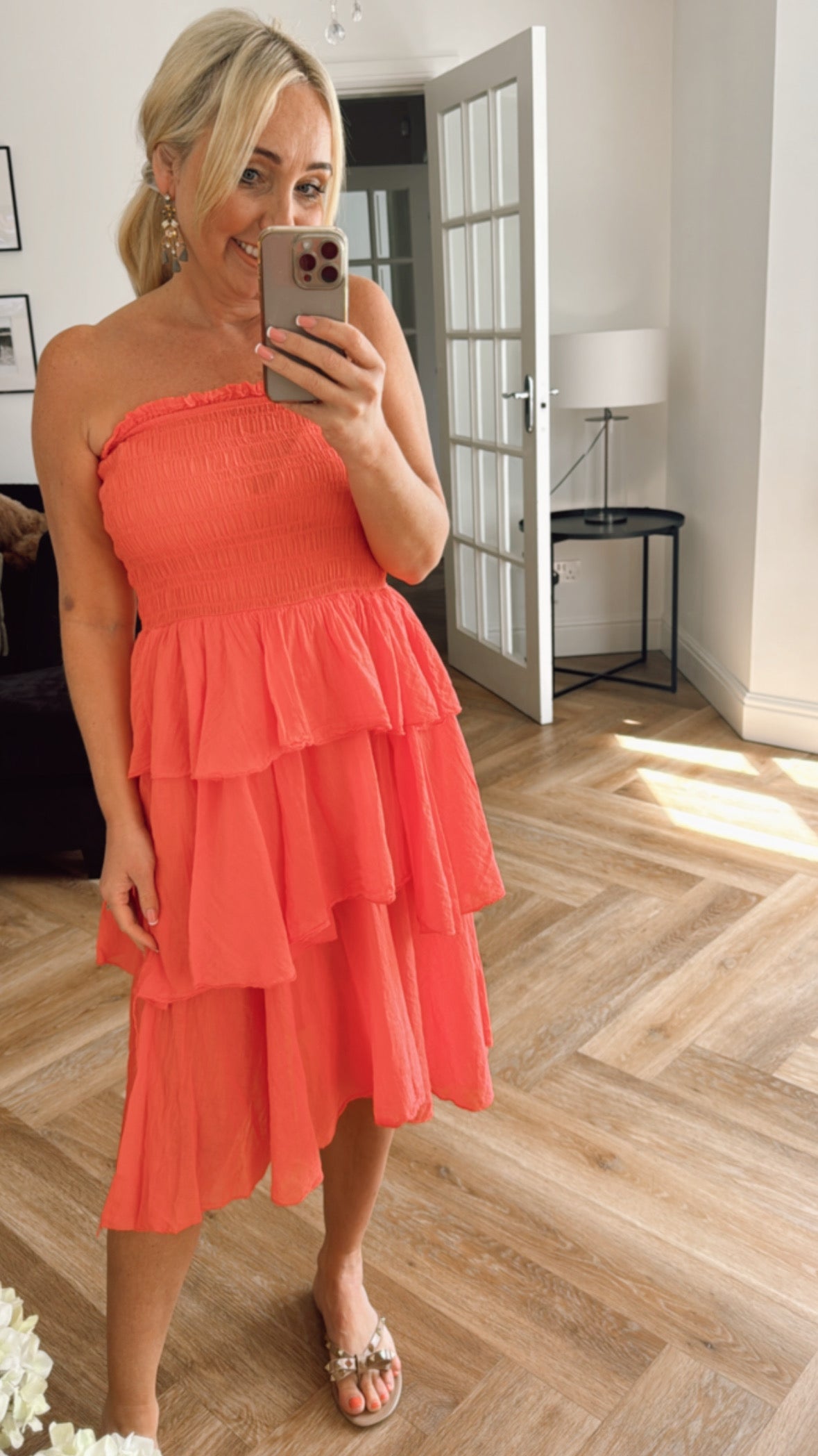 Mykonos Dress ( Short ) | Coral