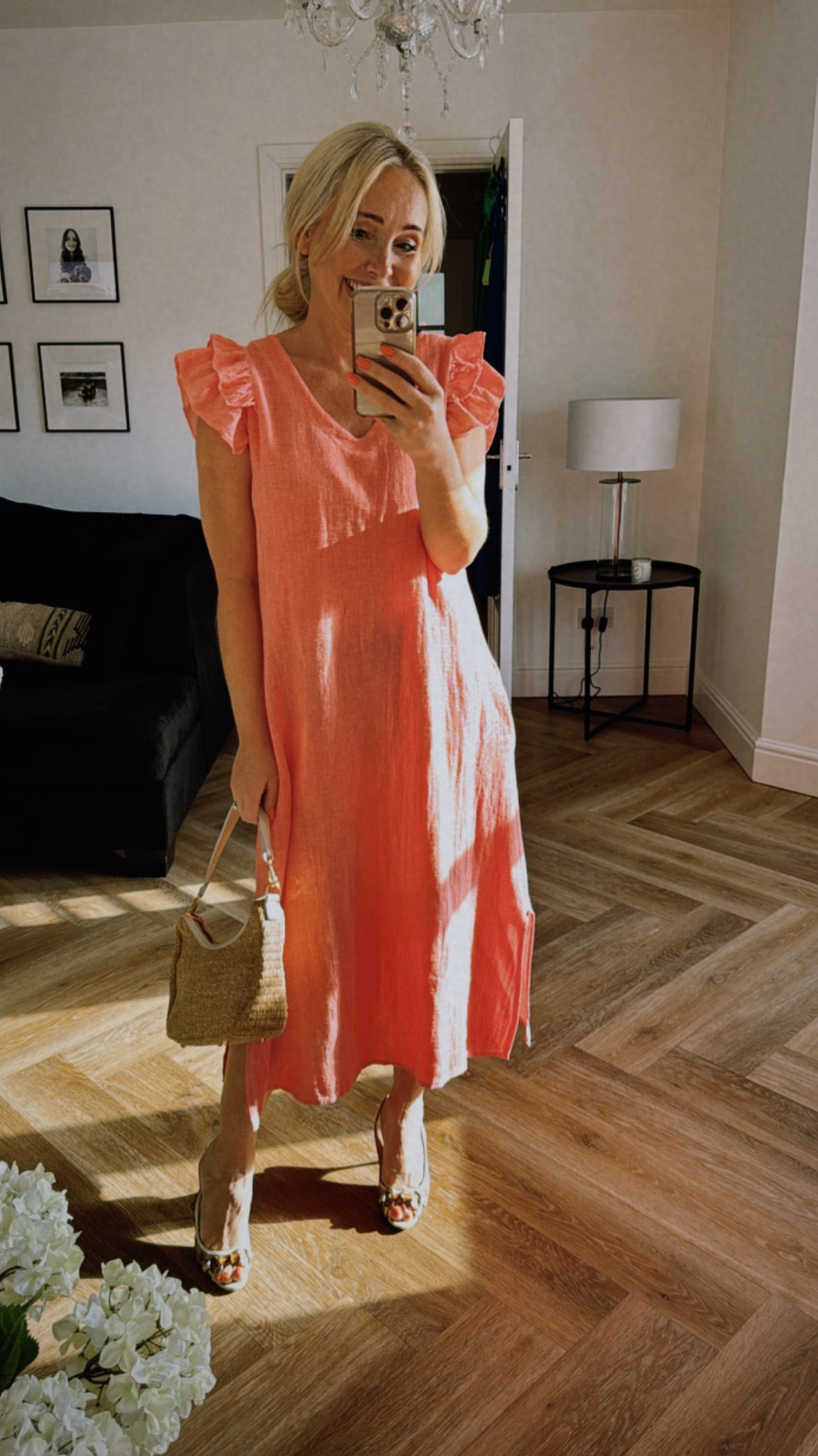 Rosa Dress | Coral