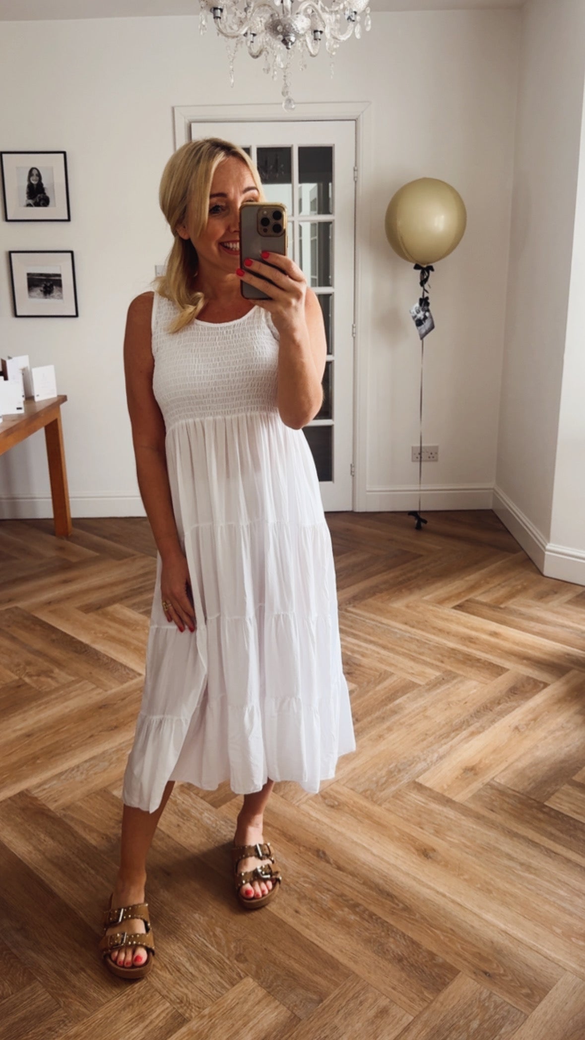 Florrie Midi Dress | White