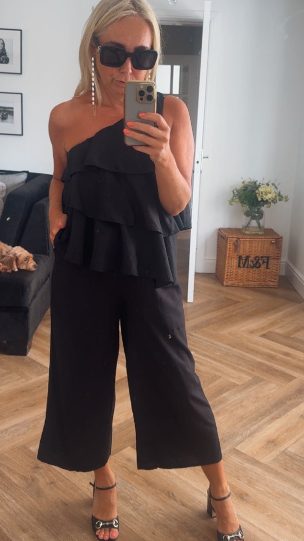 Jo Culotte Trouser | Black