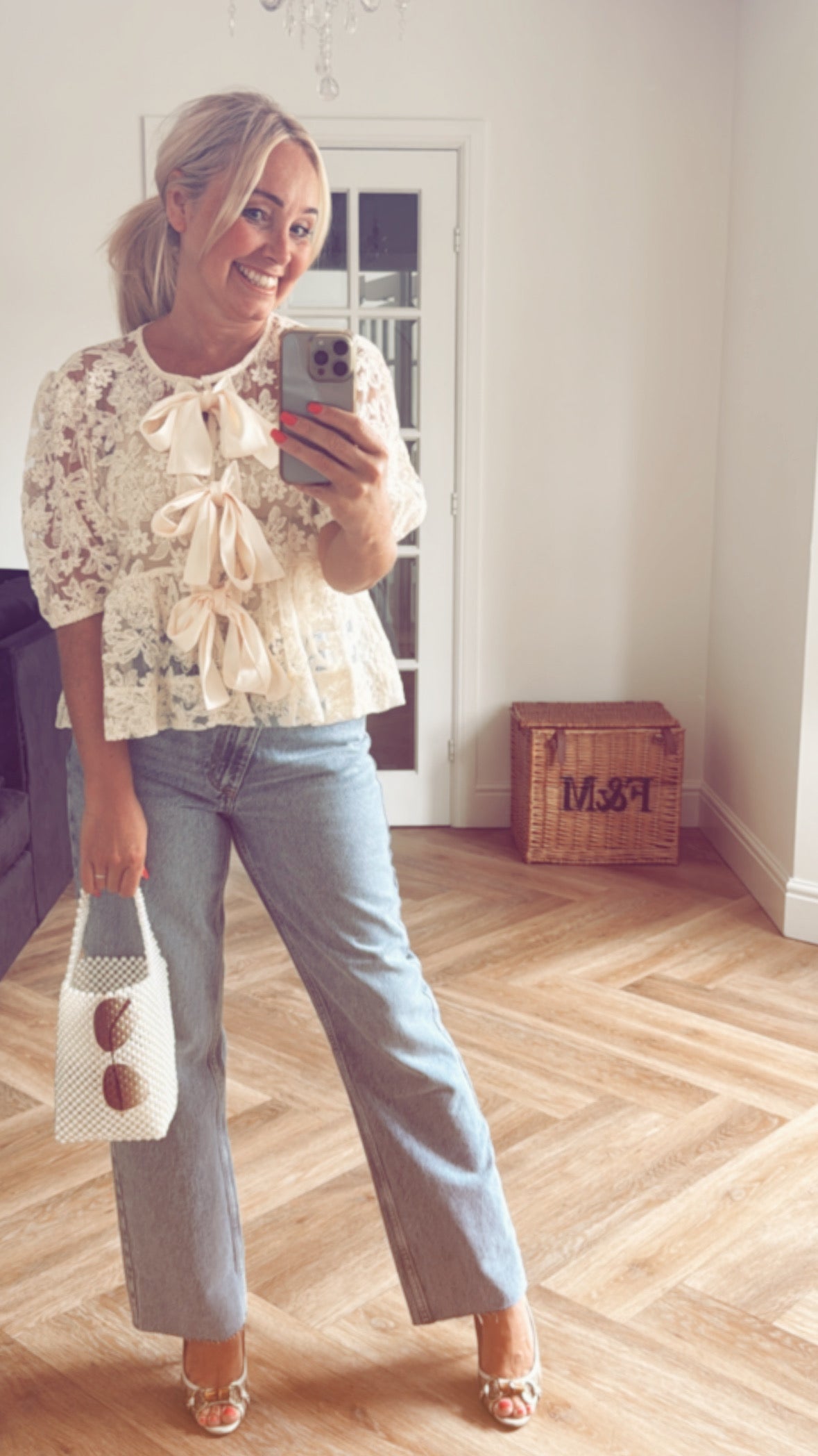 Emily Peplum Top | Ivory
