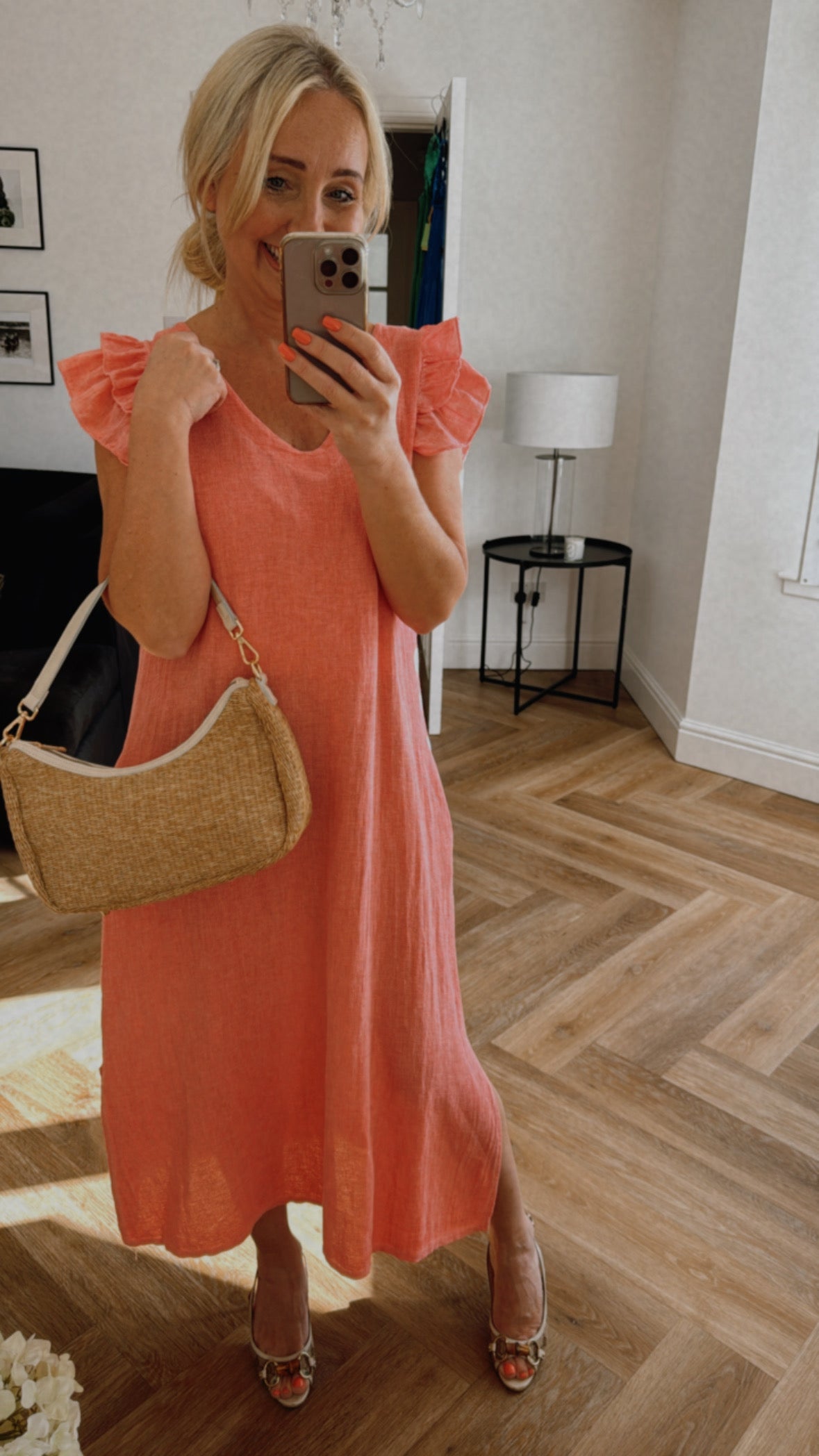 Rosa Dress | Coral