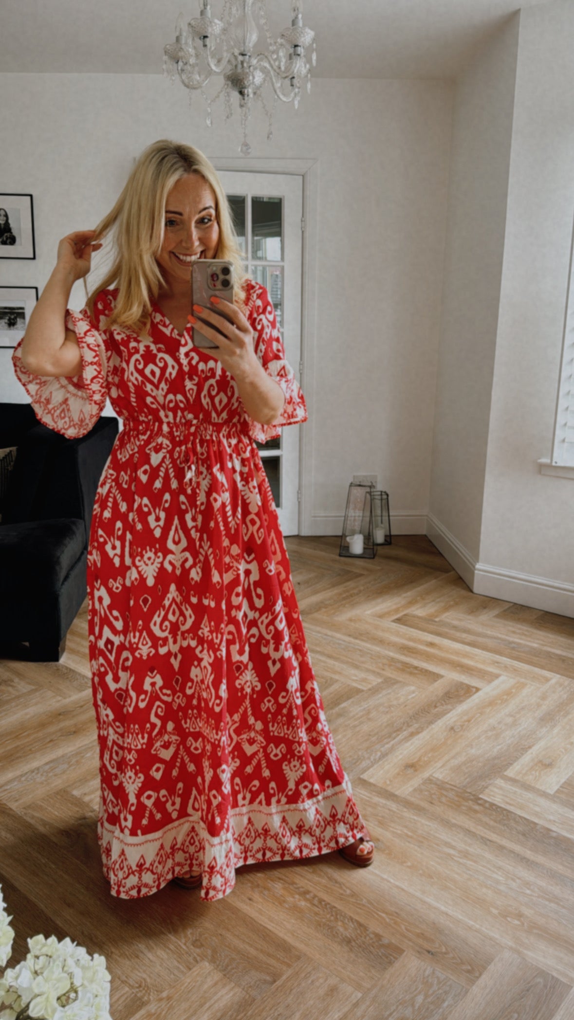 India Maxi Dress | Red