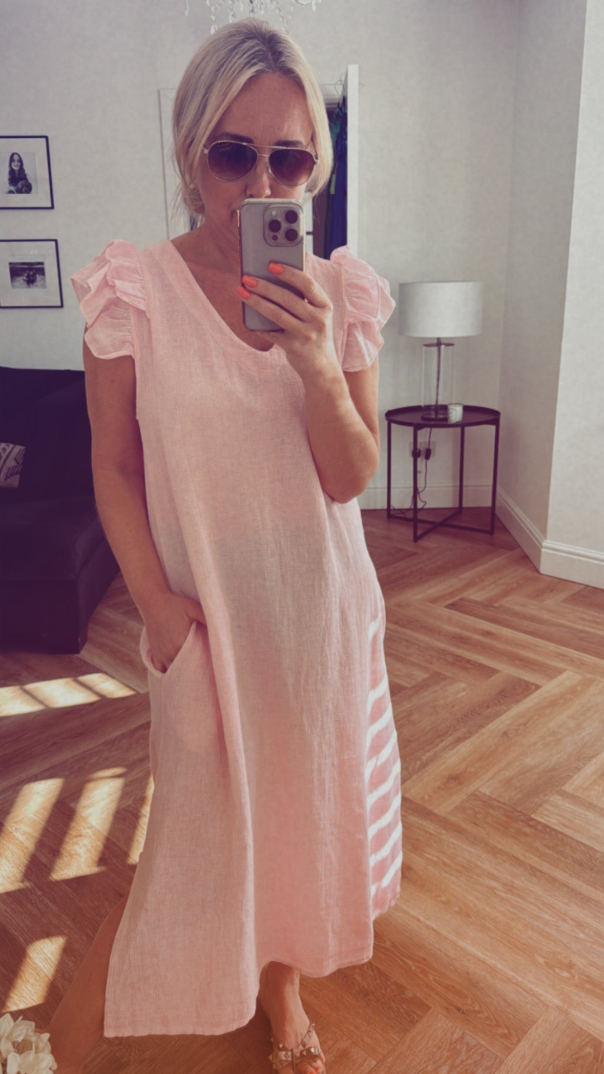 Rosa Dress | Baby Pink