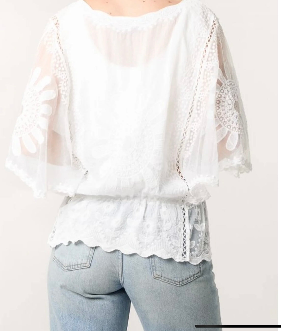 Liv Lace Top | White