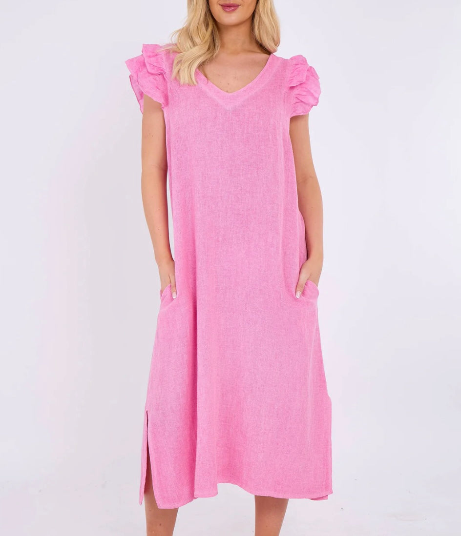 Rosa Dress | Fuschia