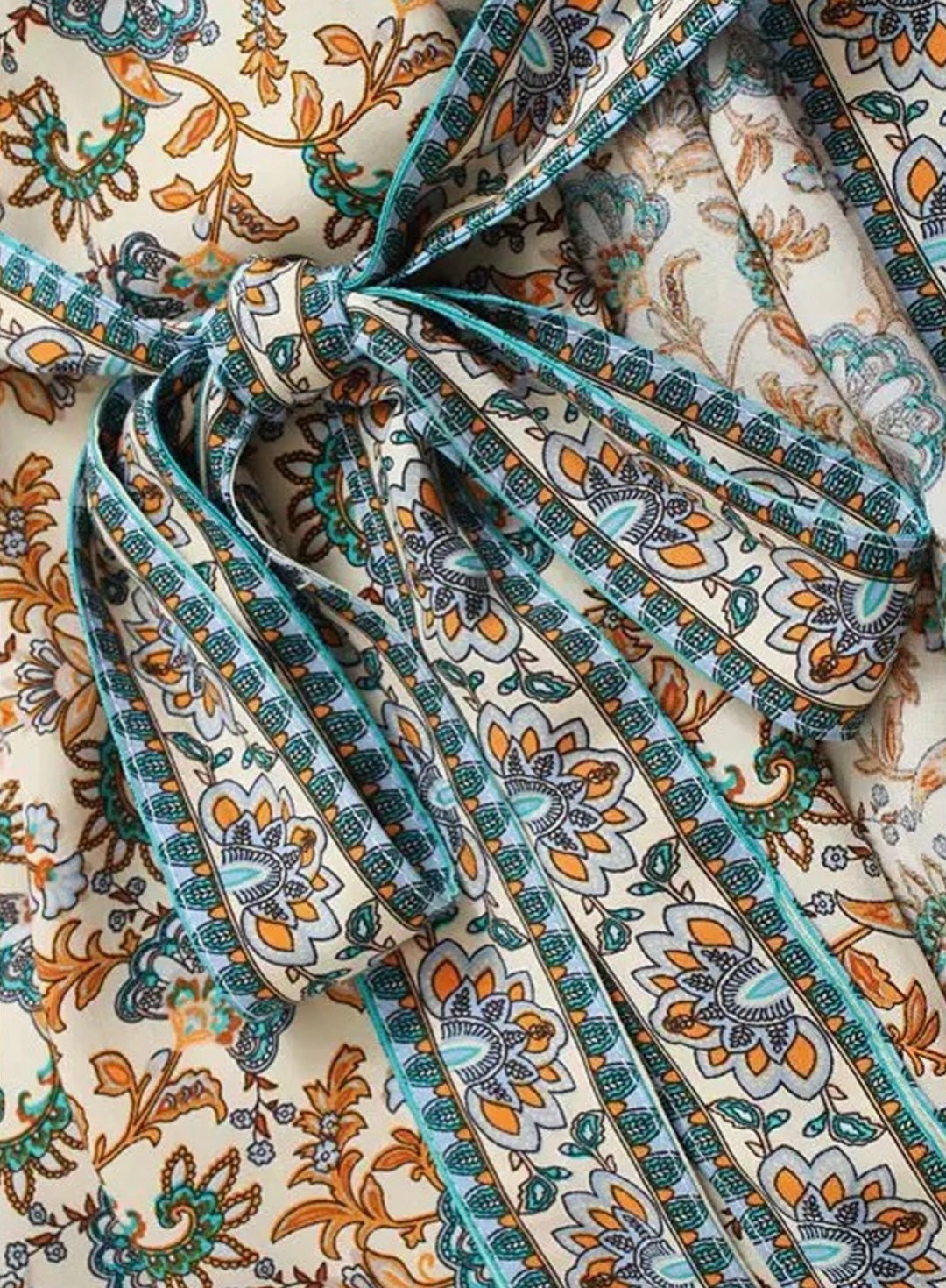 Cotton Kimono | Blue Floral