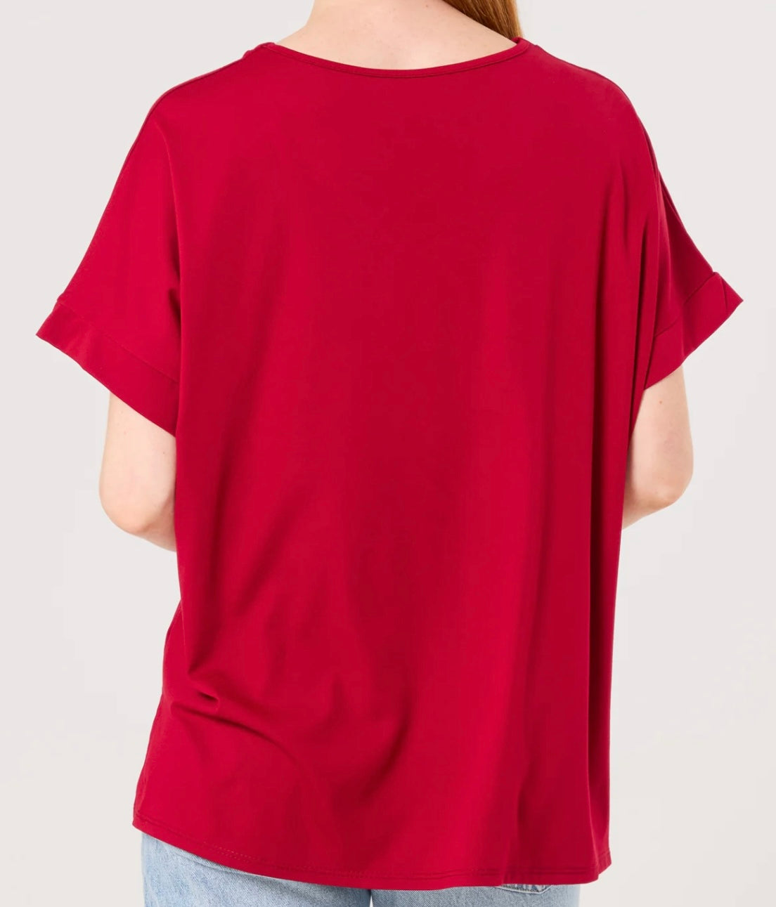 Tracey Basic Tee | Wine