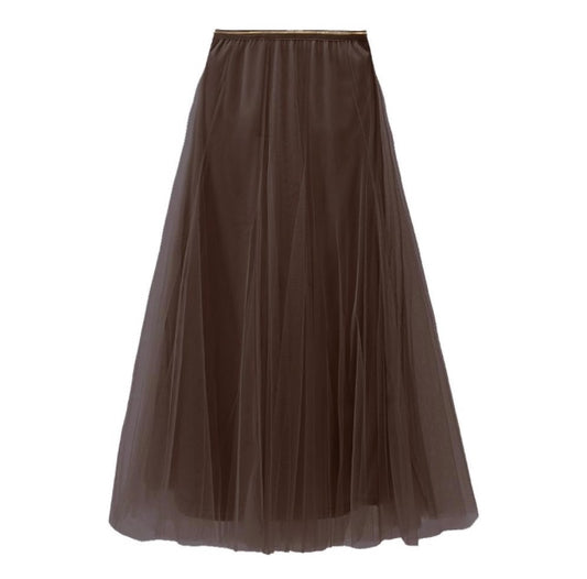 Bradshaw Tulle Skirt | Chocolate