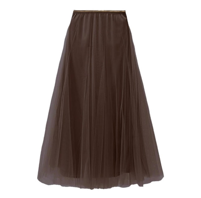 Bradshaw Tulle Skirt | Chocolate