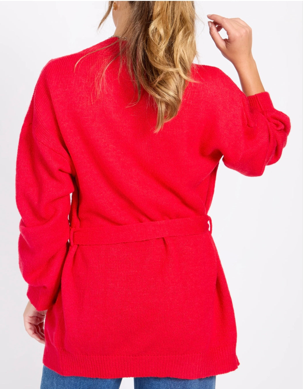 Tilly Cardigan | Tomato Red
