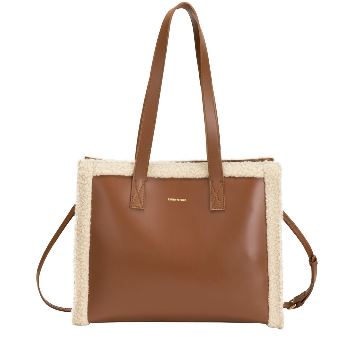 Shearling Tote Bag | Tan