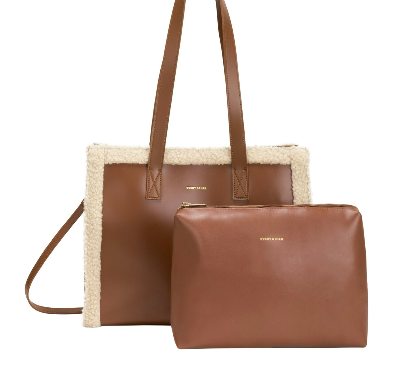 Shearling Tote Bag | Tan