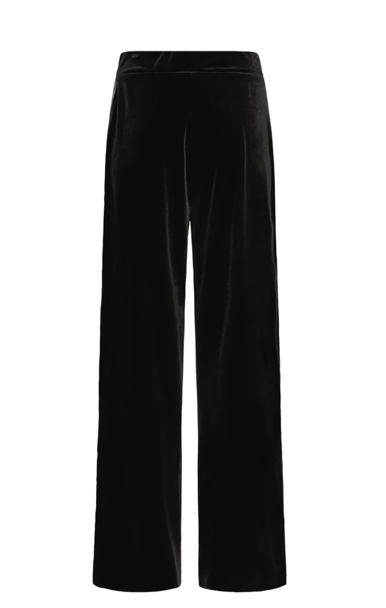 Valentina Velvet Pants | Black