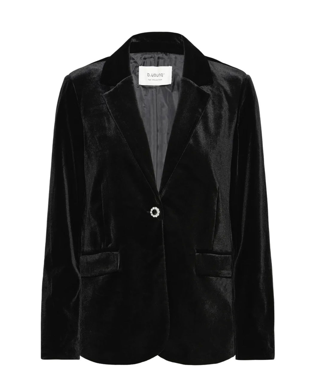 Valentina Velvet Blazer | Black