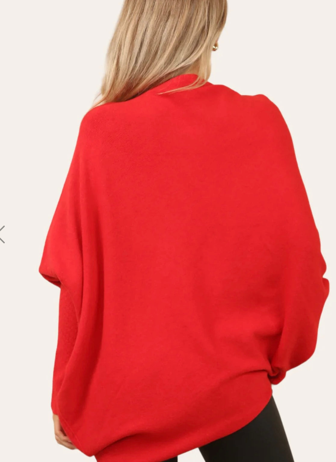 Rachel Asymmetrical Knit | Red