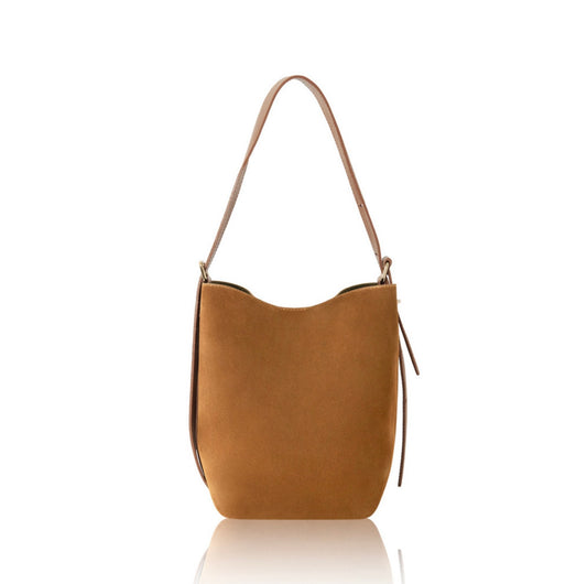 Janet Suede Bag | Tan