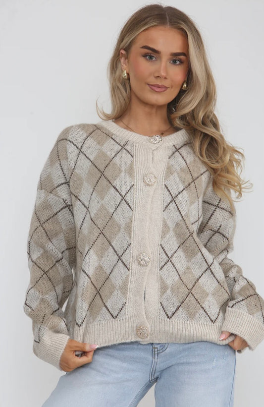 Kirsty Argyle Cardigan | Beige