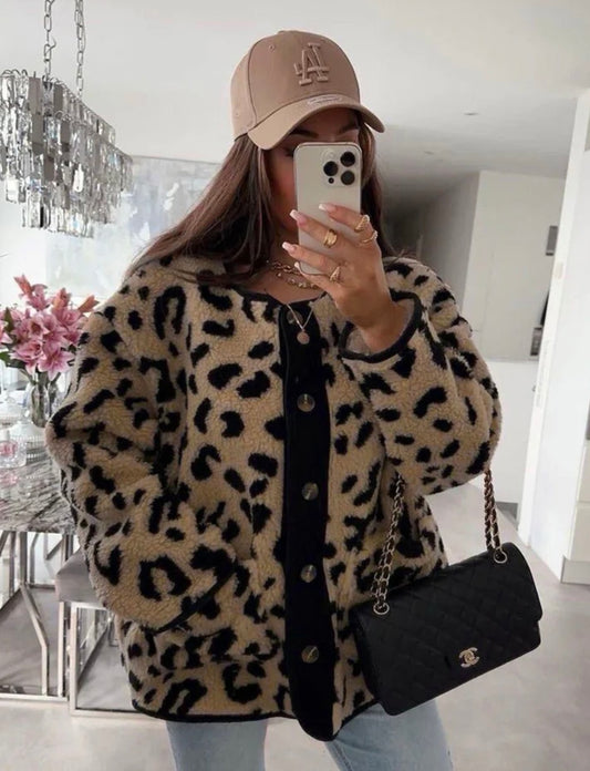Marion Cosy Cardigan | Leopard