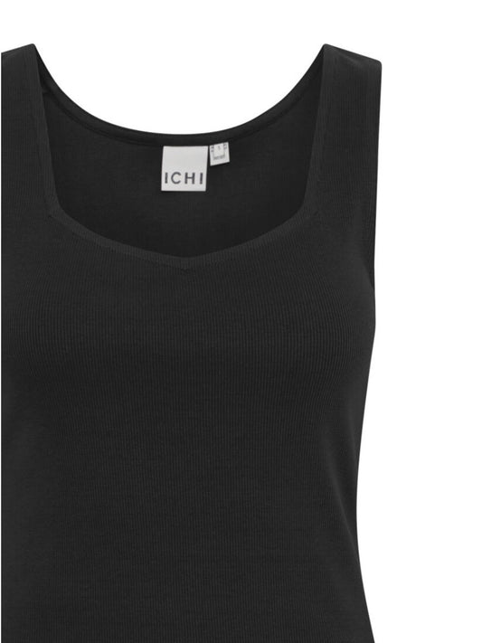 Ella Vest Top | Black