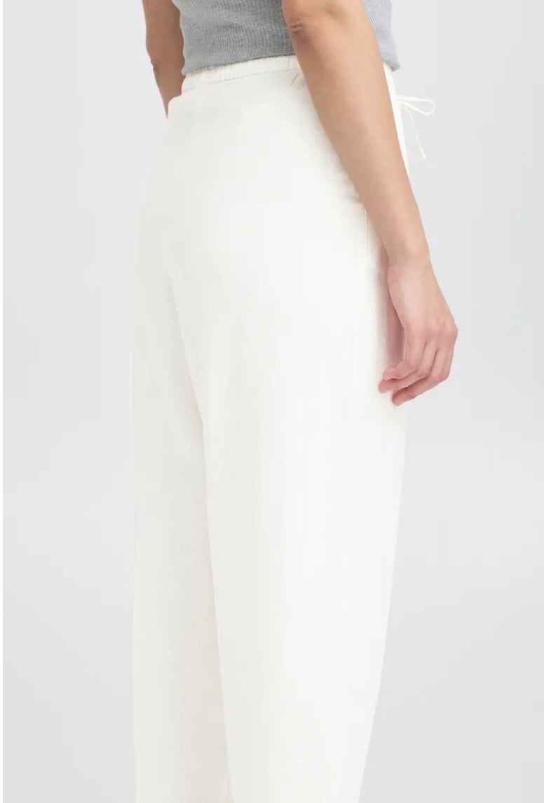 Claire Linen Mix Trousers | White