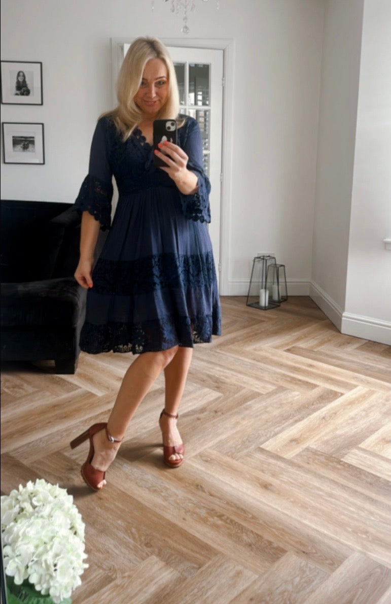 Grace Dress ( Short ) | Navy
