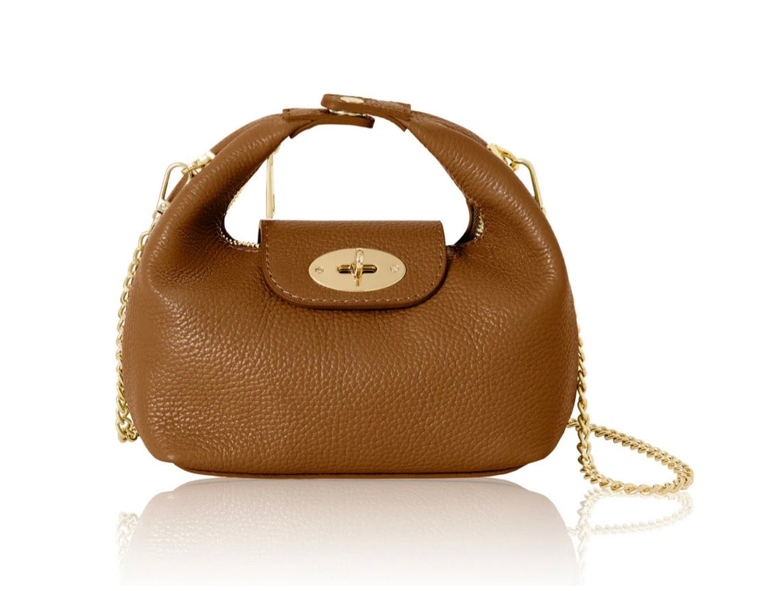 Alexis Leather Bag | Tan