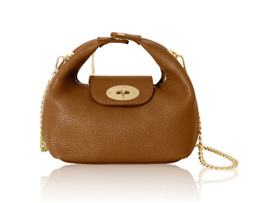 Alexis Leather Bag | Tan
