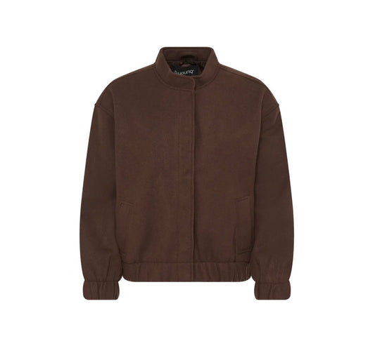 Faye Bomber Jacket | Chocolate Brown