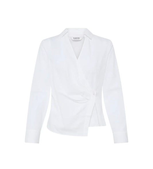 Helena Wrap Shirt | White