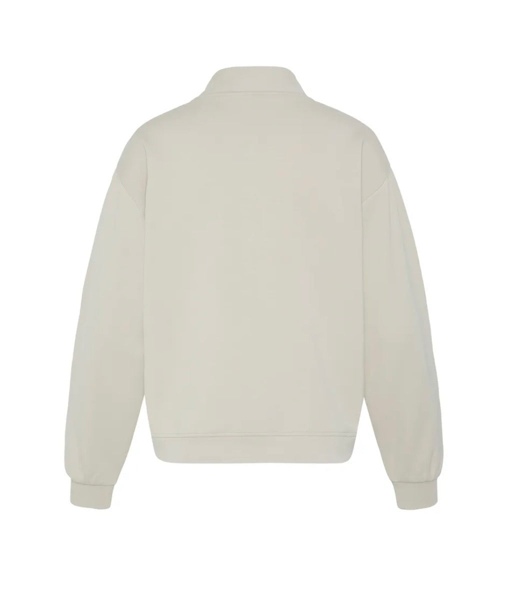 Lena Luxe Zip Sweatshirt | Cream
