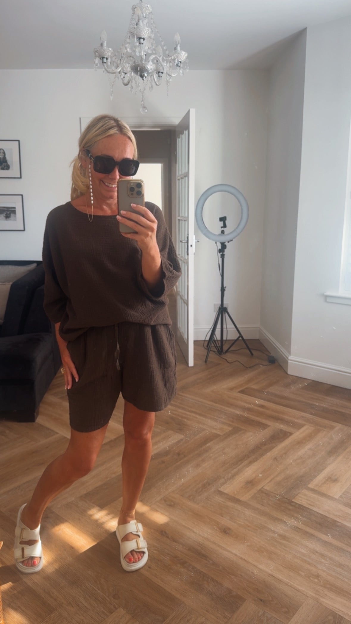 Callie Shorts & Top Set | Chocolate
