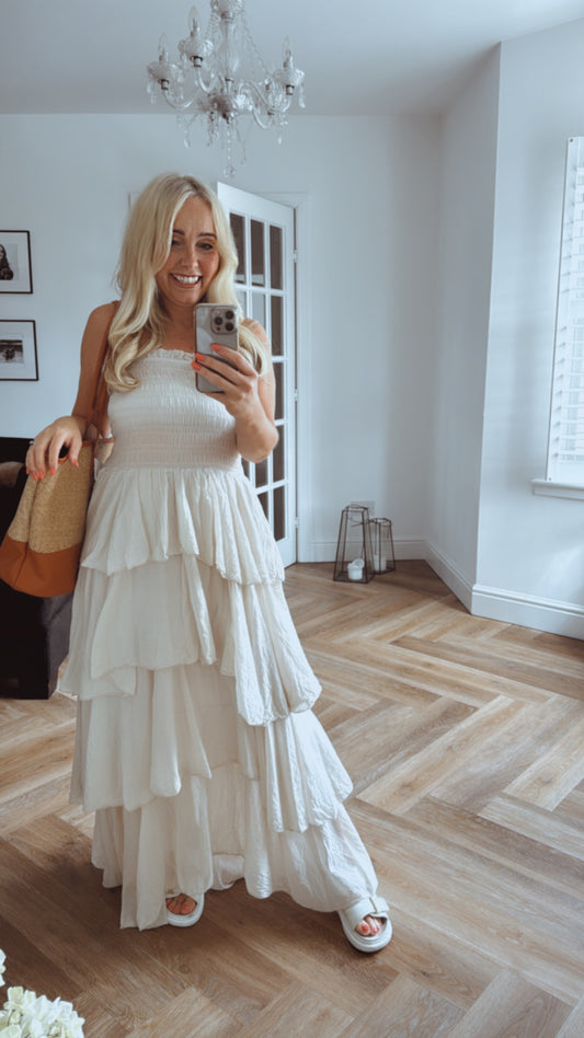 Mykonos Dress | Champagne