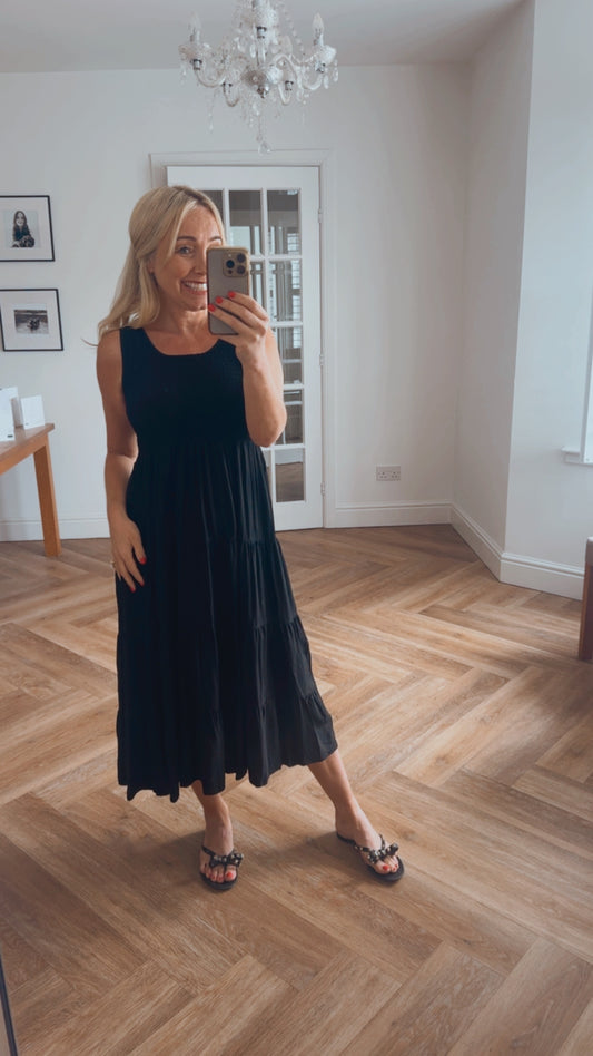 Florrie Midi Dress | Black