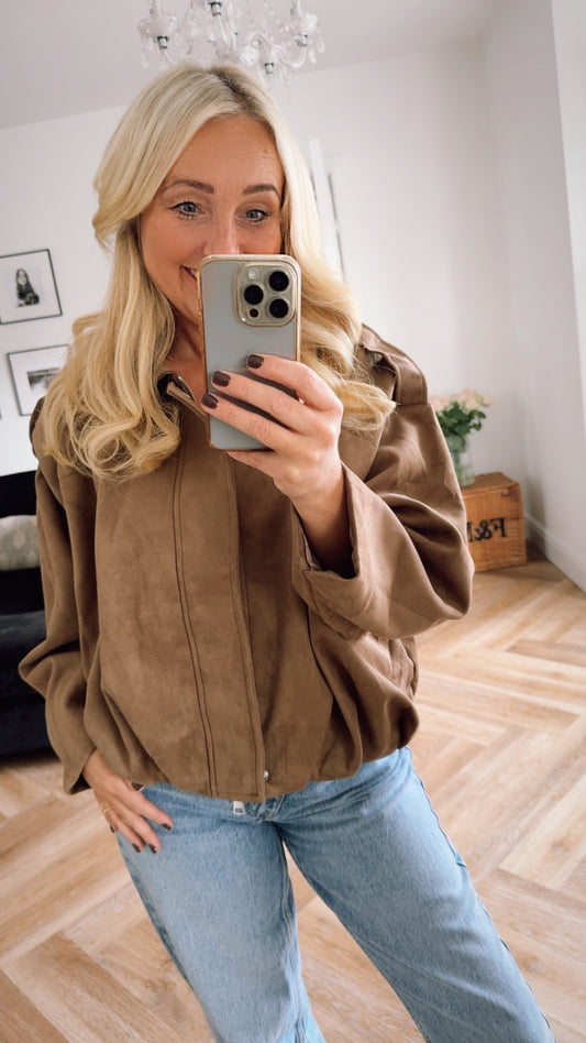 Eva Suede Jacket | Tan