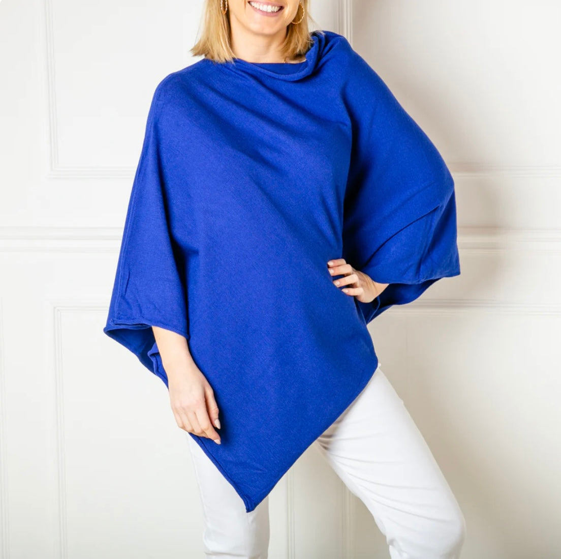 The Perfect Poncho | Cobalt Blue