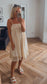 Lola Lace Trim Dress | Cream