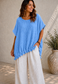 Lucy Cotton Top | Blue