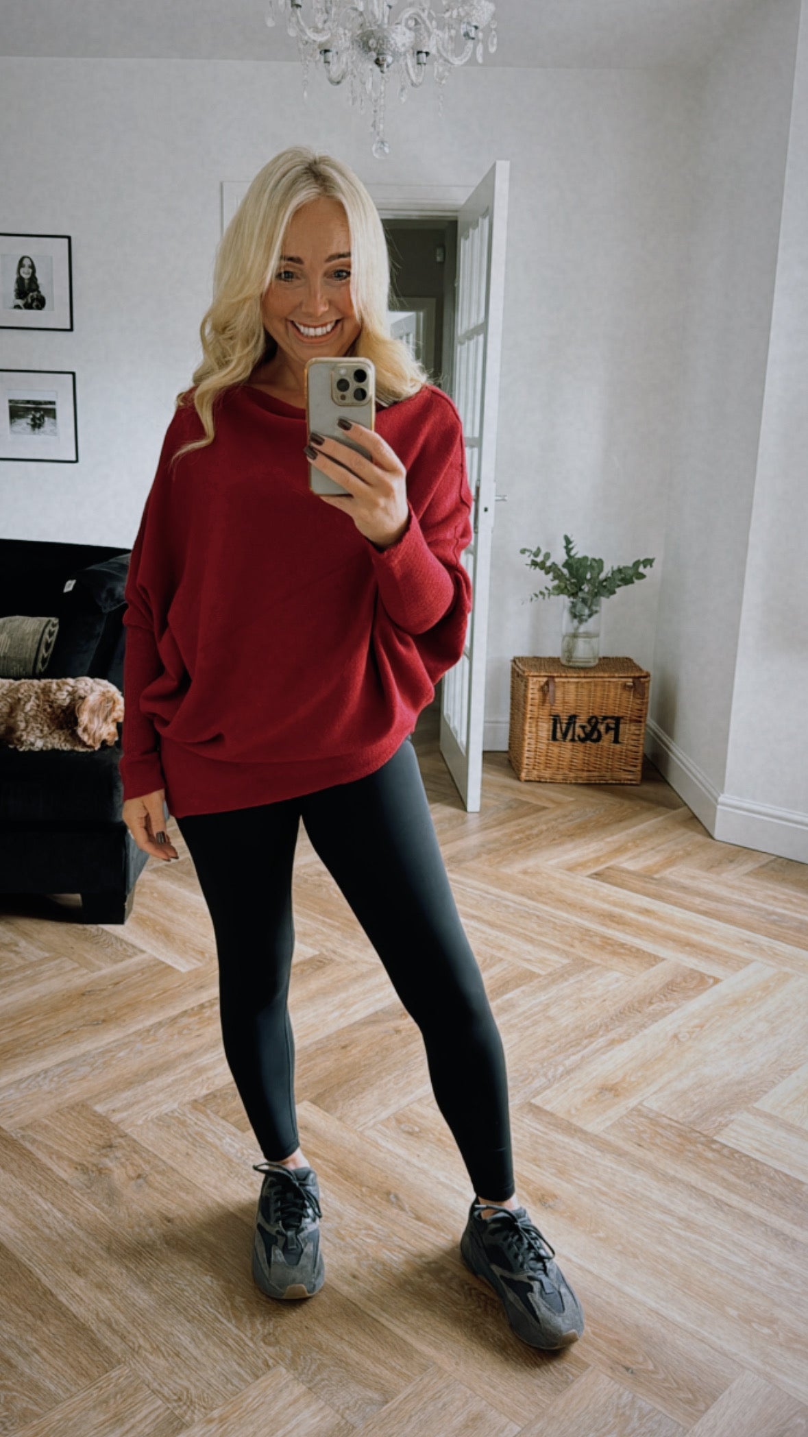 Rachel Asymetrical Knit | Bordeaux