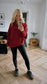 Rachel Asymetrical Knit | Bordeaux