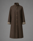 Rebecca Tuck pleat Collar Trench | Rich Chocolate