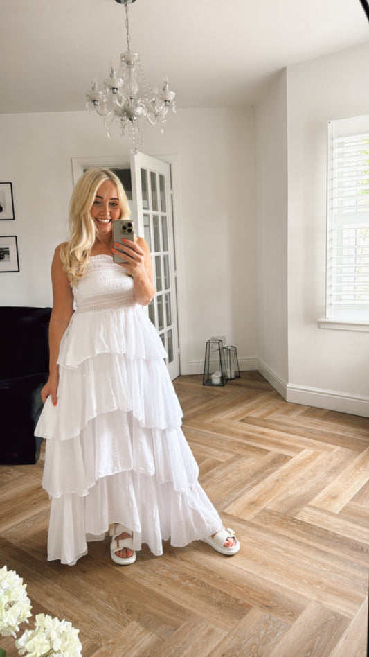 Mykonos Dress | White