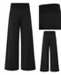 Laura Knitted Lounge Trousers | Black