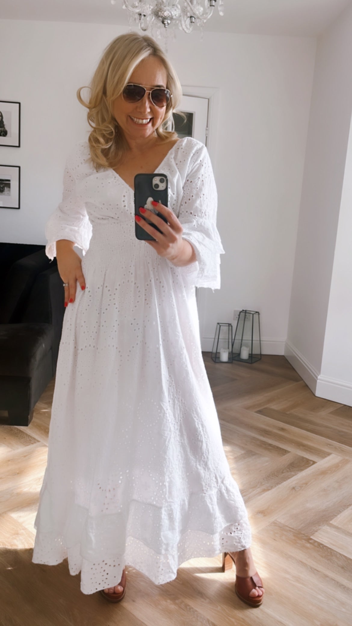 Roma Dress | White