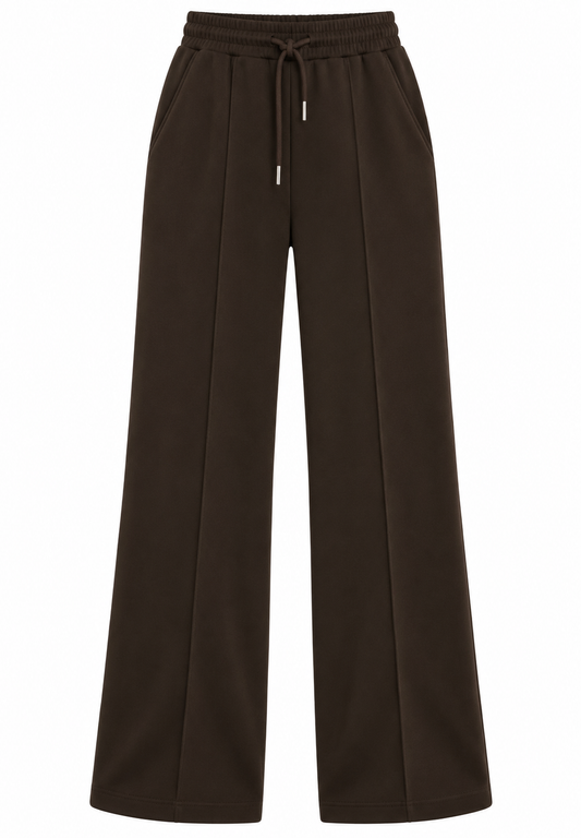 Wide Leg Joggers | Chocolate
