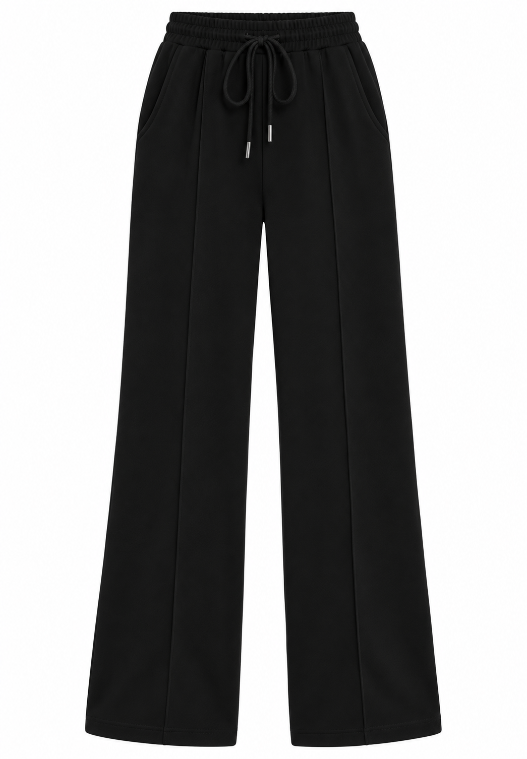Wide Leg Joggers | Black